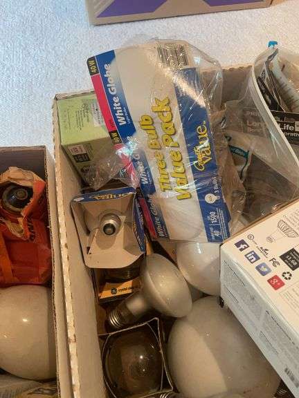 (3) boxes of misc. light bulbs