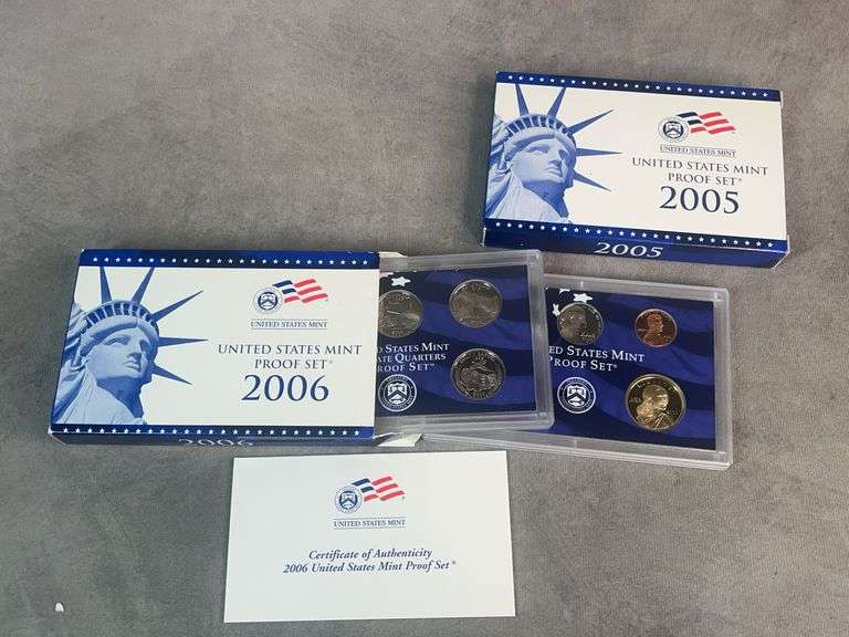 2005, 2006 United States Mint Proof Sets