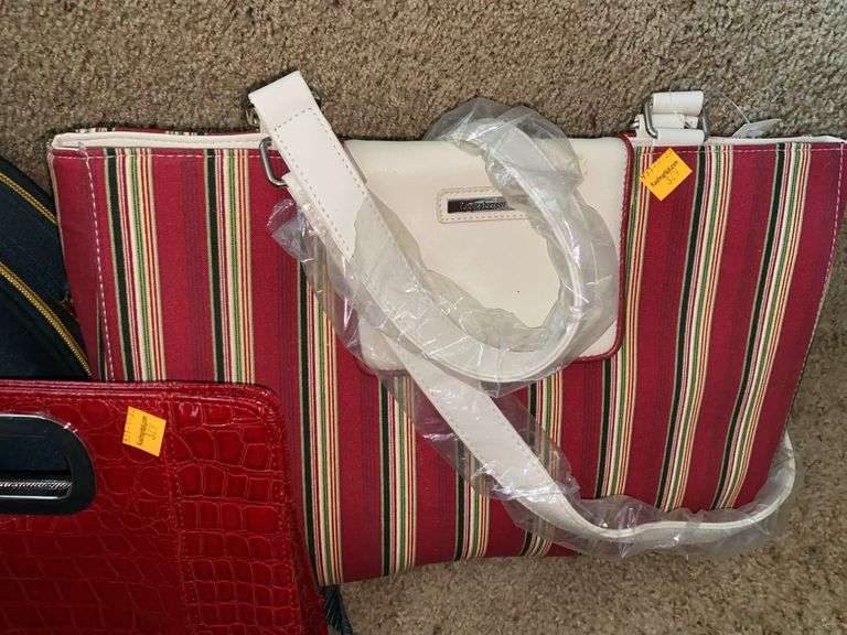 NY&C Faux Leather Handbag, Longaberger Purse, Heavy Duty Bag