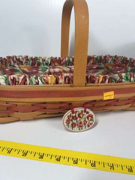 Longaberger Tissue Basket, Purse, Tulip Basket