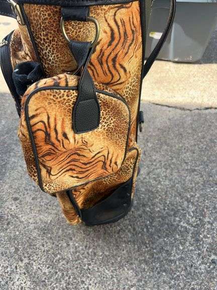 Leopard Print Golf Bags with Clubs