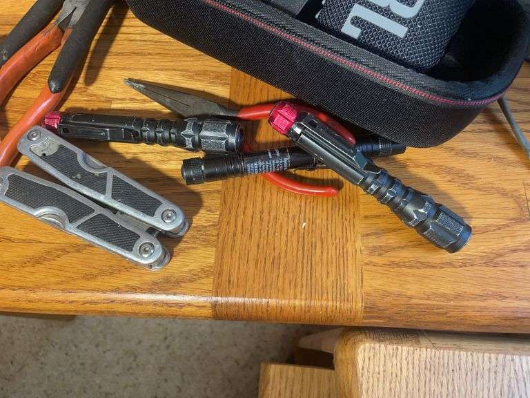 Paper shredder, JBL speaker, tools, and other items