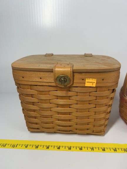 1995 Longaberger Hope Basket, 1998 Longaberger Mother’s Day Basket, Longaberger Latching Basket