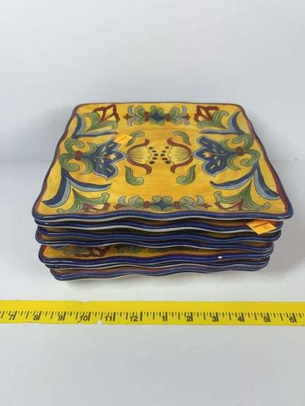 Maxcera Yellow Talavera 10” Plates