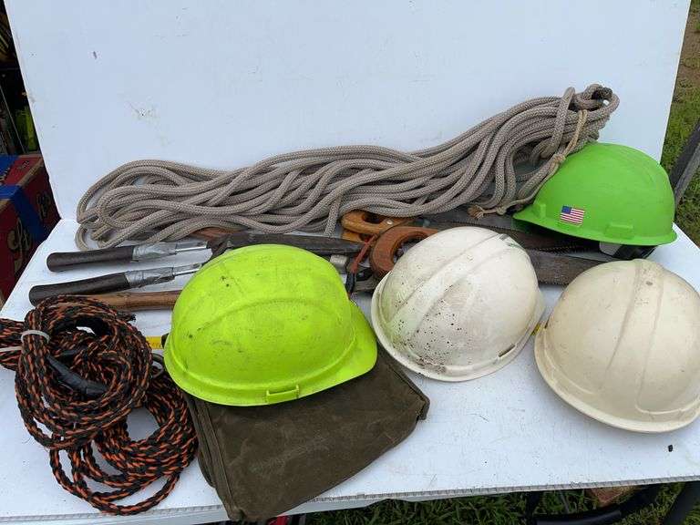 Rope, Hardhats, Handsaws, Trimmers