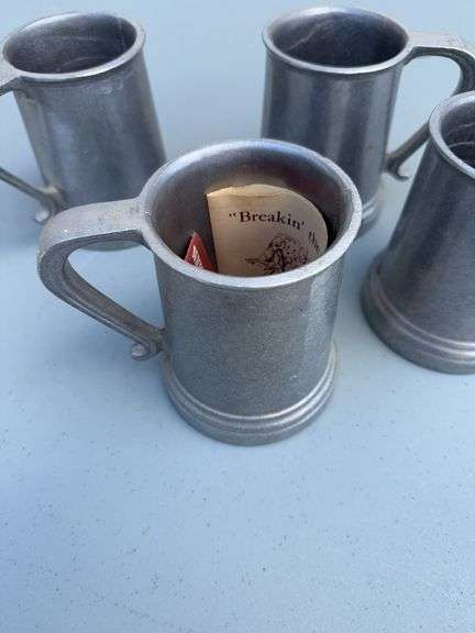 (4) Wilton Ale Noggin Cups