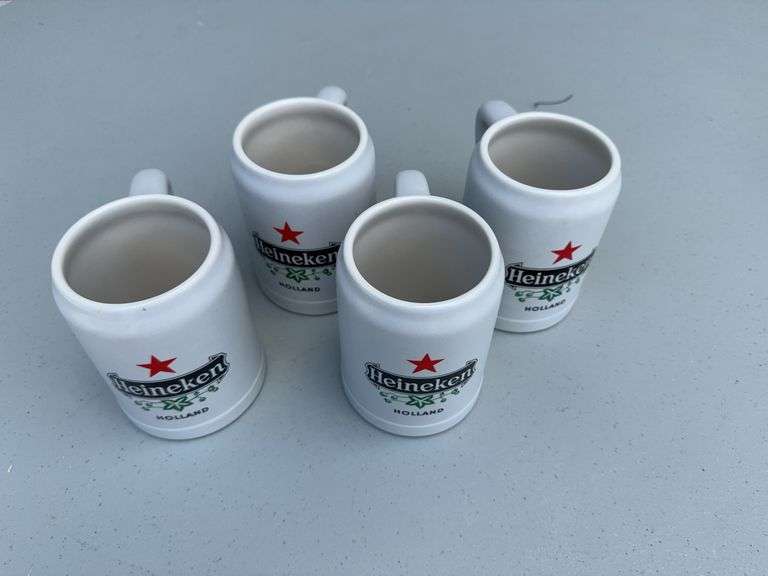 (4) Heineken Holland Mugs
