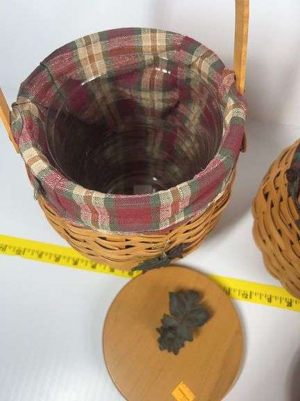 2 Longaberger Fall Fields Baskets