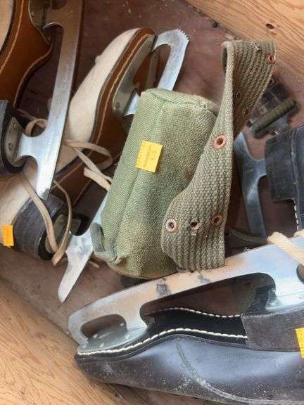 Assortment of Vintage Ice Skates