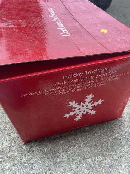 Celebrate the Season Holiday Traditions 45pc Dinnerware Set