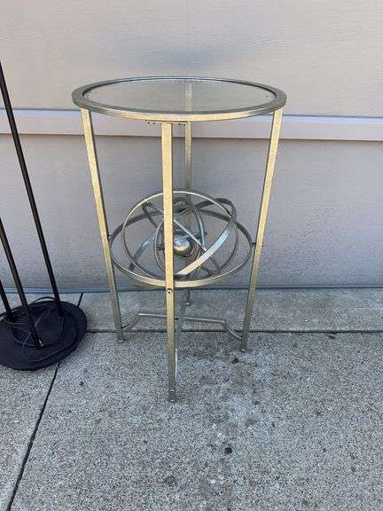 Large Saturn Floor Lamp and Night Stand
