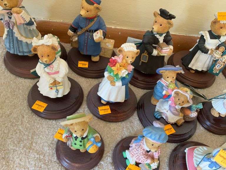 (13) Upstairs Downstairs Bears Figurines