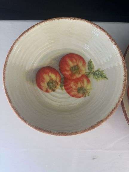 Williams Sonoma Dishware. (6) Bowls, (2) Serving Dishes, and Small Bowl