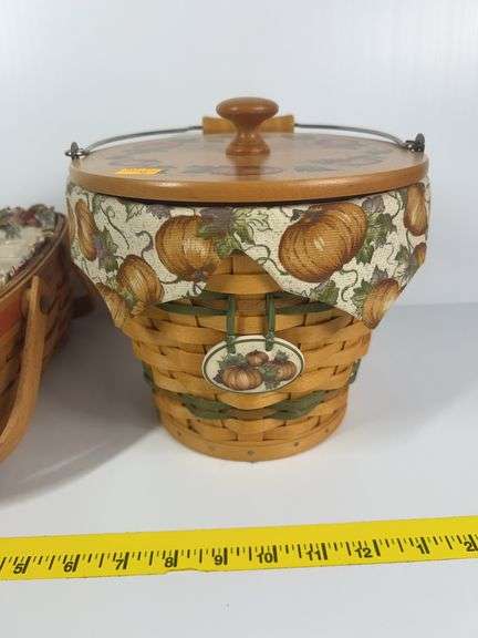 2000 Longaberger Woven Memories Basket, Longaberger Vintage Mother’s Day Basket, 2002 Longaberger Au