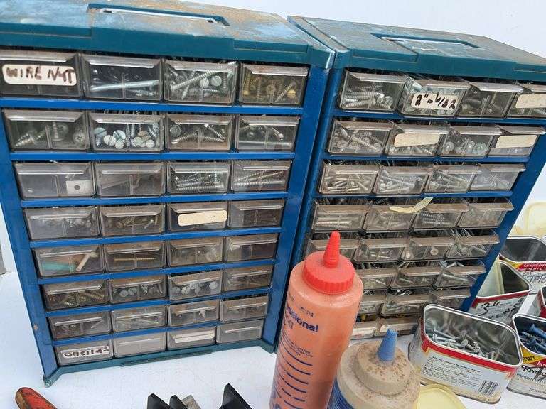 Organizers with Screws, Pipe Wrenches, Etc.