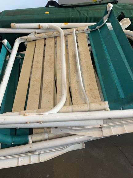 (2) Plastic Folding Chairs, Camping Chair in Case
