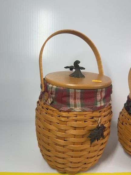 2 Longaberger Fall Fields Baskets