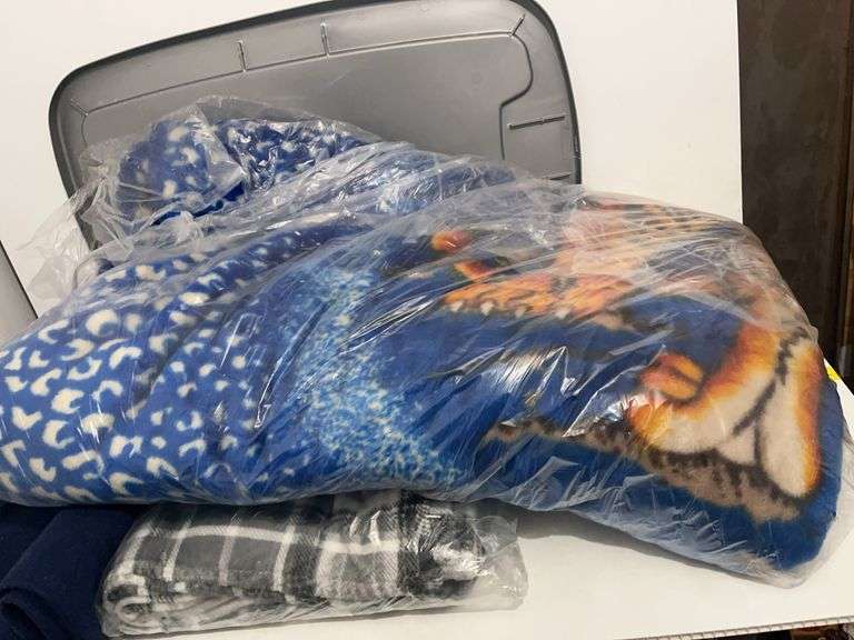 Tote w/ 3 blankets
