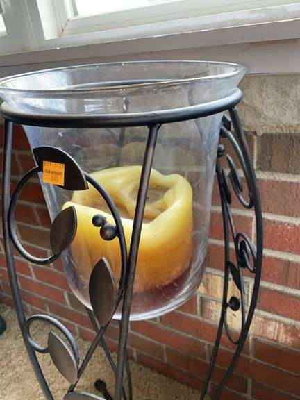 Large Candle Holder Stand and Candle