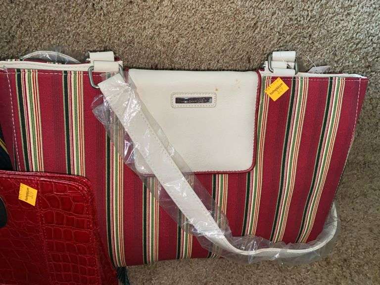 NY&C Faux Leather Handbag, Longaberger Purse, Heavy Duty Bag