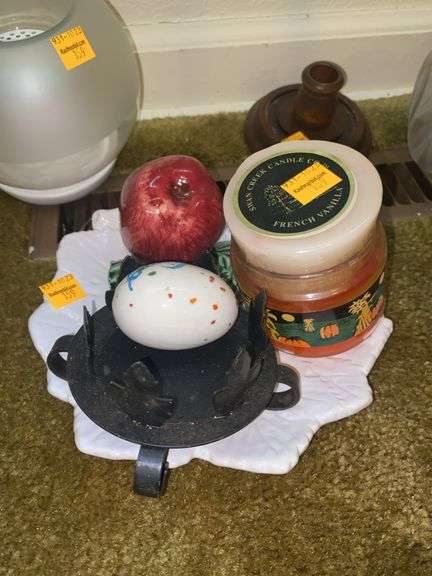 Assorted Candles/Wax/Candle Holders
