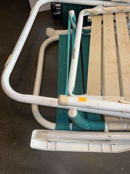 (2) Plastic Folding Chairs, Camping Chair in Case