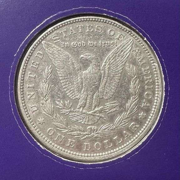 Lot of Two (2) Morgan Silver Dollars with Commemorative Cards & Stamps