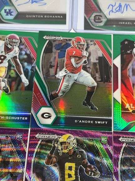 Assortment of College Football Trading Cards