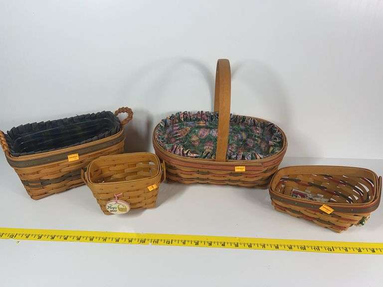 Longaberger Hope Basket, Sleigh Basket, Harvest Basket, Collectors Club Basket