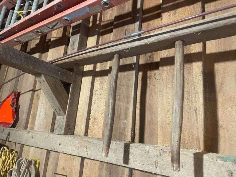 26 ft. Aluminum Extension ladder & parts wooden ladder
