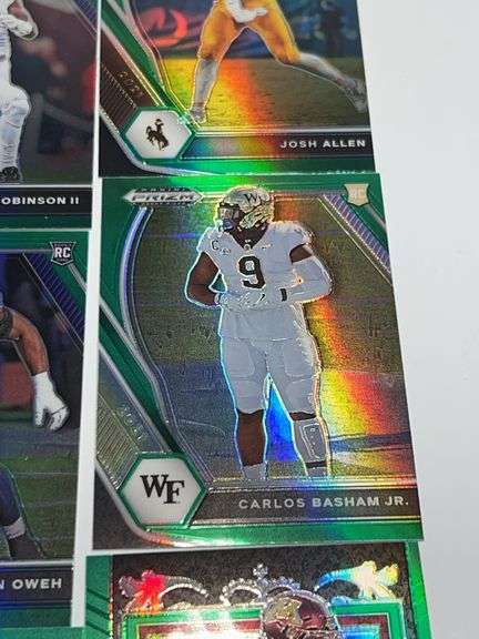 Assortment of College Football Trading Cards