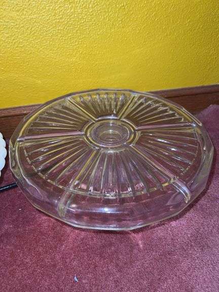 (4) Glass Cake Stands/Platters