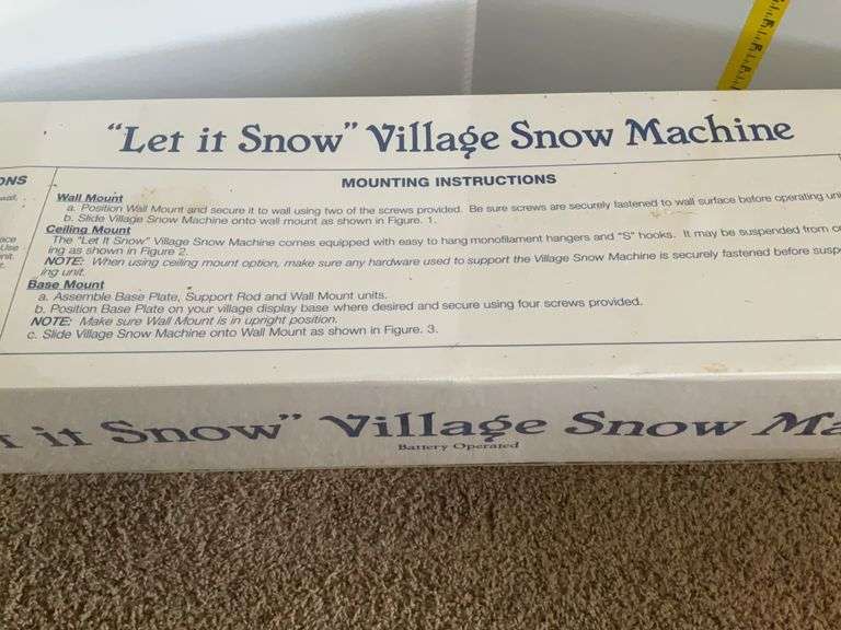2 Battery Operated Snow Machines