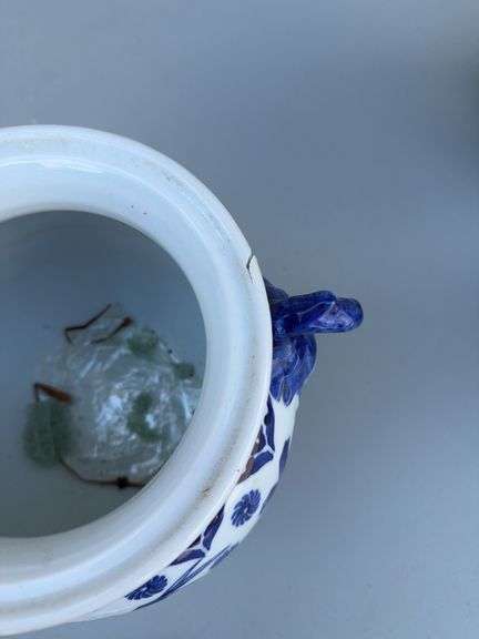 (3) Blue and White Spice Jars