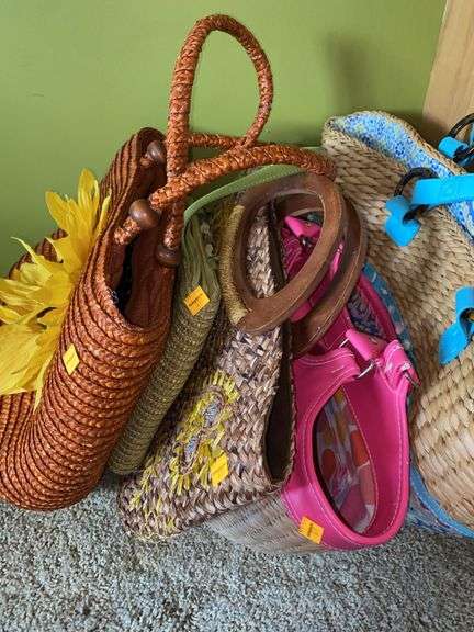 Assorted Woven Basket Purses