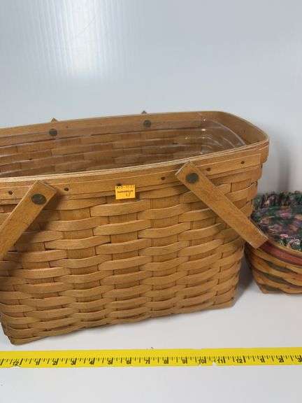 Longaberger Tall Basket, Longaberger Easter Basket, Longaberger 1999 Horizon of Hope Basket