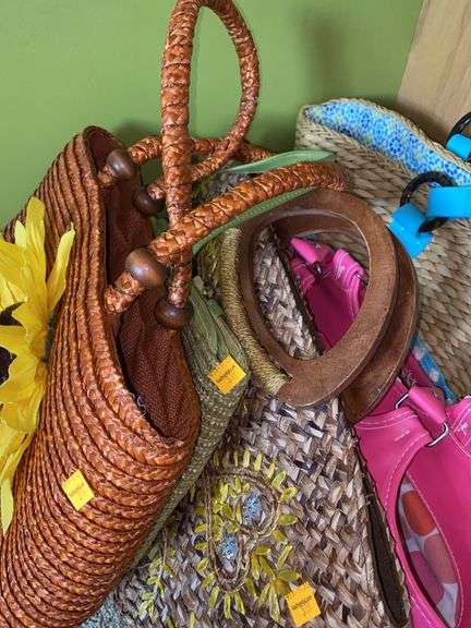 Assorted Woven Basket Purses