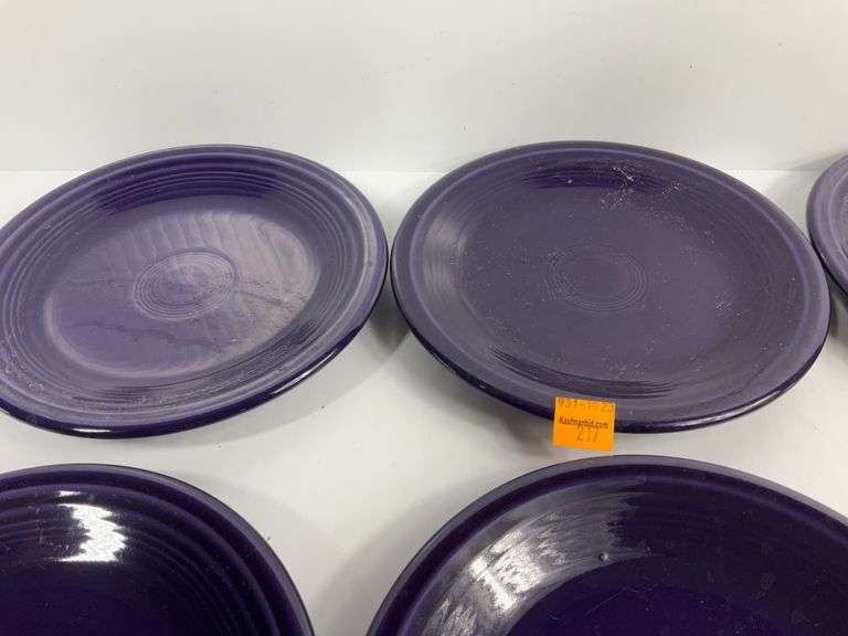 (8) Dark Blue Fiesta Ware Dishes