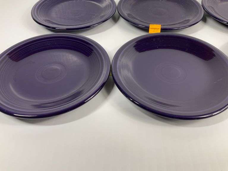 (8) Dark Blue Fiesta Ware Dishes