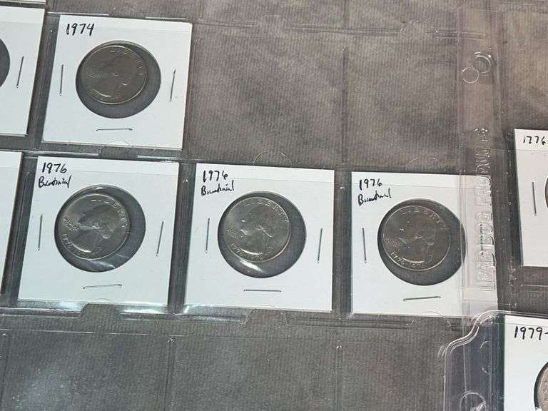 Susan B Anthony Dollars, Kennedy Halves, Washington Quarters, Buffalo Nickels ￼