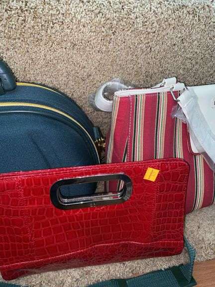 NY&C Faux Leather Handbag, Longaberger Purse, Heavy Duty Bag