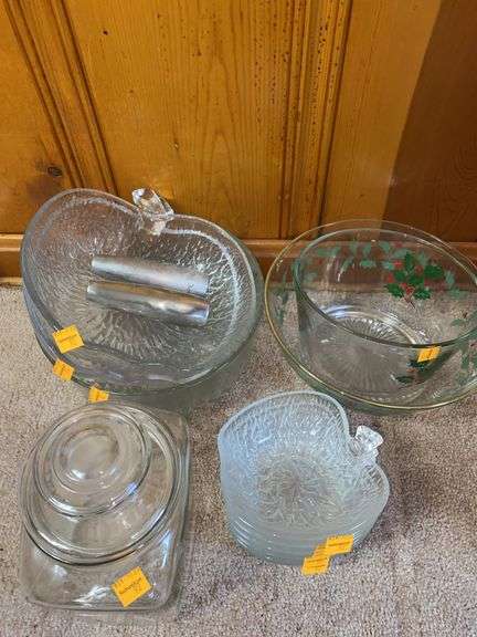 Assorted Clear Glassware