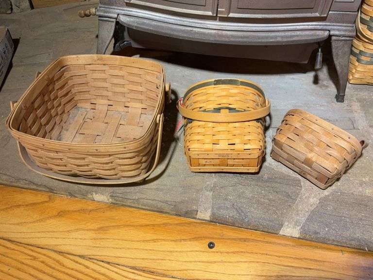 (3) Longaberger baskets