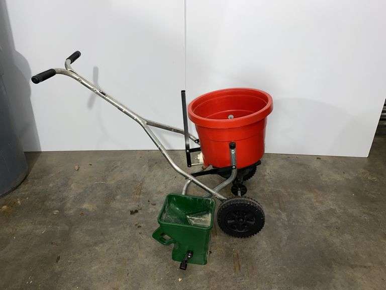 Sears Seeder With Wheels & Scotts Hand Seeder