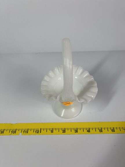 Fenton Milk Glass Basket