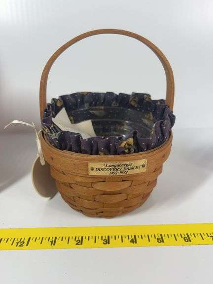 1492-1992 Longaberger Discovery Basket, Longaberger Horizon of Hope Basket, Longaberger All American