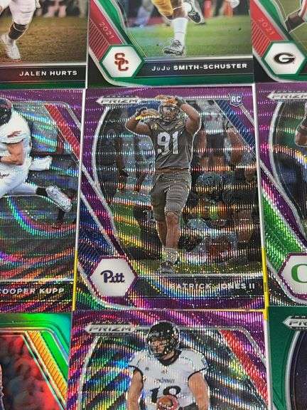 Assortment of College Football Trading Cards