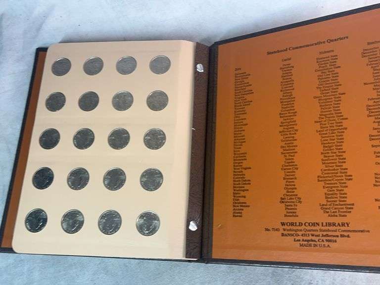 1999-2008 Statehood Commemorative Washington Quarters Complete Book