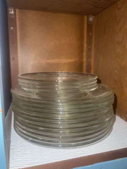 Assortment of Clear Glass Plates