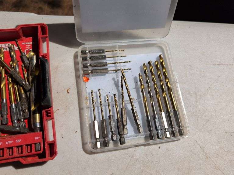 Milwaukee drill bits, sawzall blades, and other drill attachments